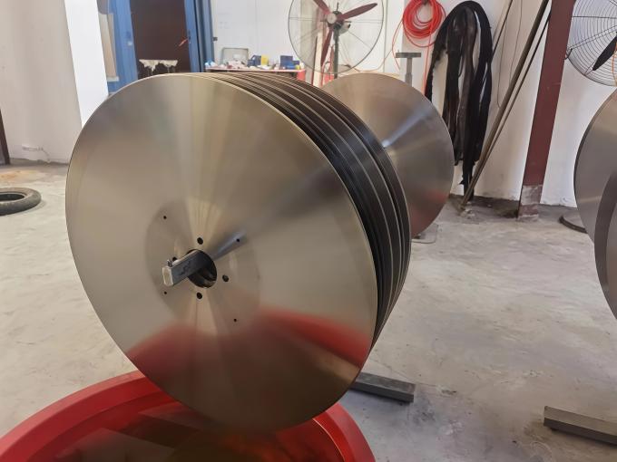 อัตโนมัติ 610 มิลลิเมตร รอบกลม log saw Knife องค์ประกอบหลัก Blade สําหรับการตัดและตัดกระดาษเนื้อ 4