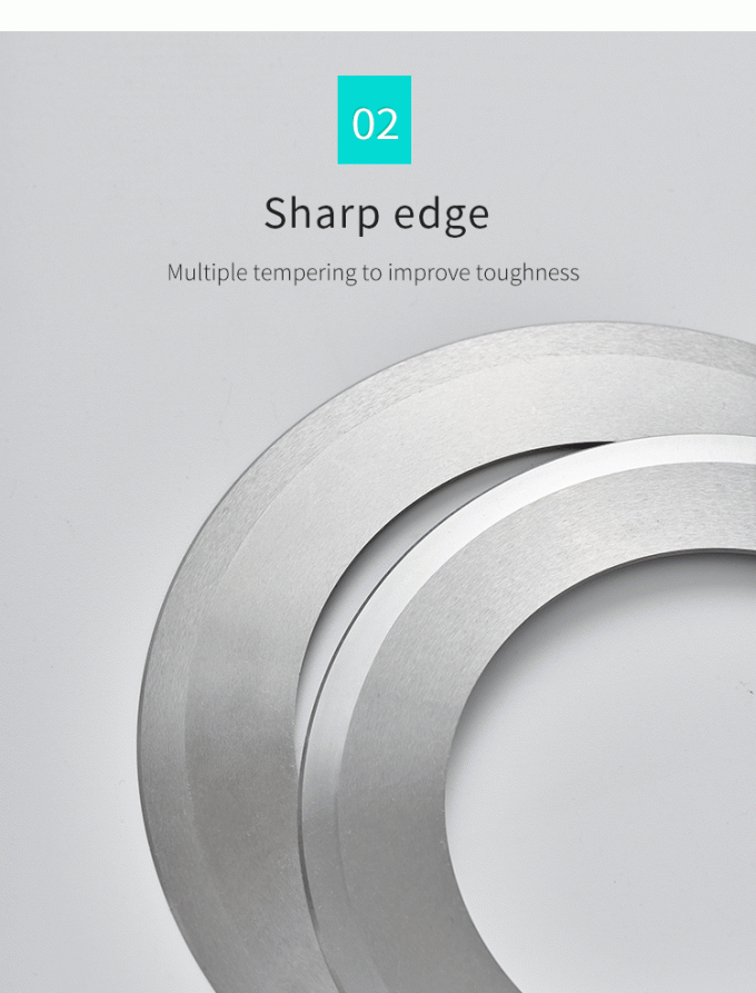 ใบมีดวงกลมสำหรับตัดความแม่นยำสูง 130 มม. สำหรับเครื่องตัดม้วนกระดาษอุตสาหกรรม มีดตัดใบมีดวงกลม 2