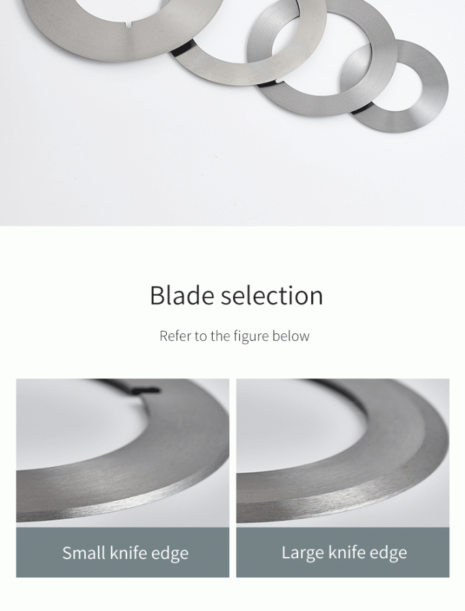 ใบมีดวงกลมสำหรับตัดความแม่นยำสูง 130 มม. สำหรับเครื่องตัดม้วนกระดาษอุตสาหกรรม มีดตัดใบมีดวงกลม 1