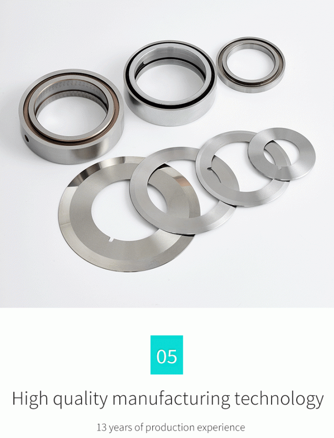 ใบมีดวงกลมสำหรับตัดความแม่นยำสูง 130 มม. สำหรับเครื่องตัดม้วนกระดาษอุตสาหกรรม มีดตัดใบมีดวงกลม 6